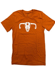 MJ's Burnt Orange Cow Skull T-Shirt