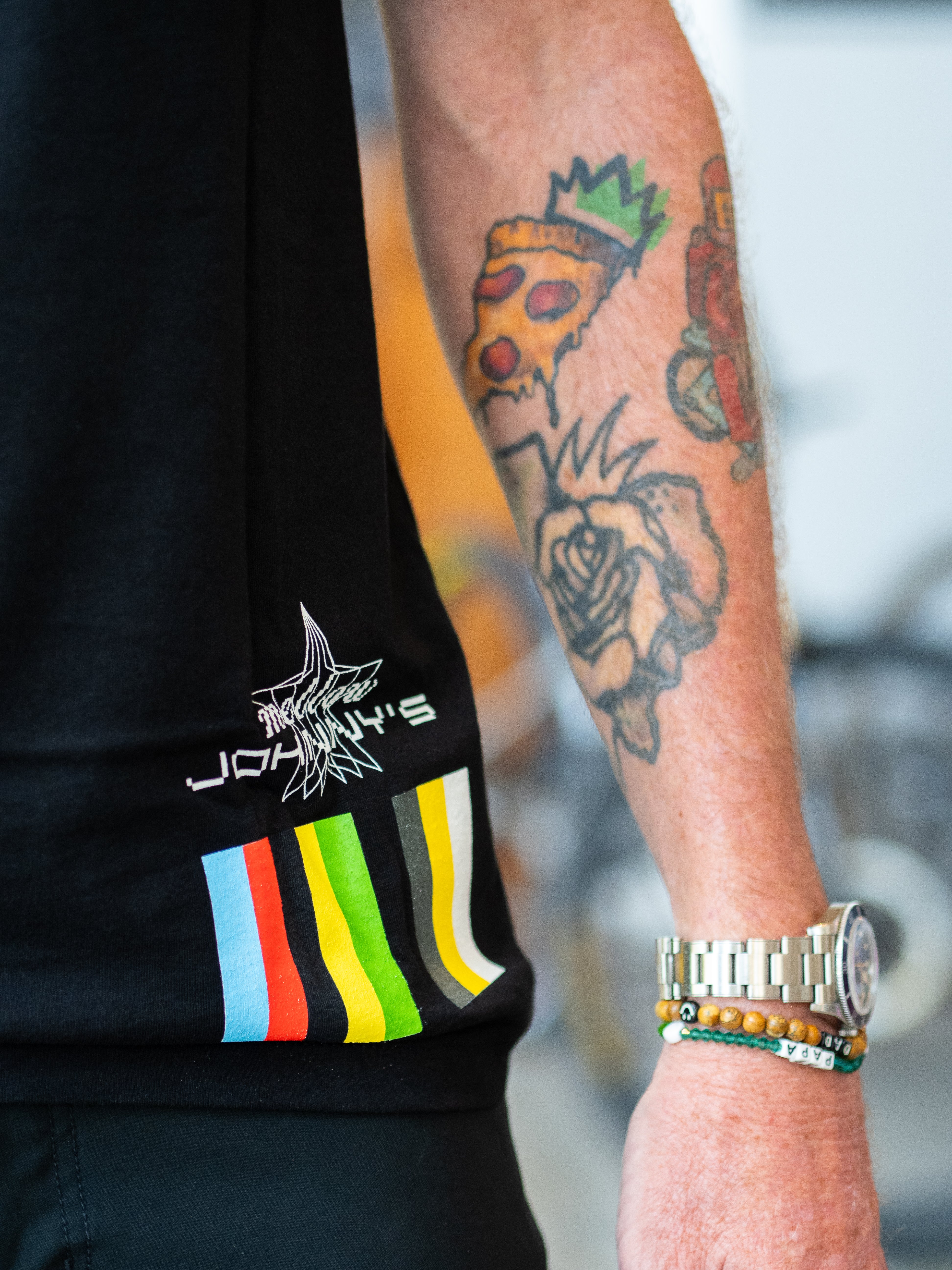 MJ’s CAD Logo T-Shirt - Stripes