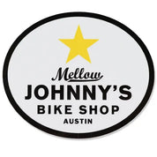 Mellow Johnny's Oval Vinyl Stickers