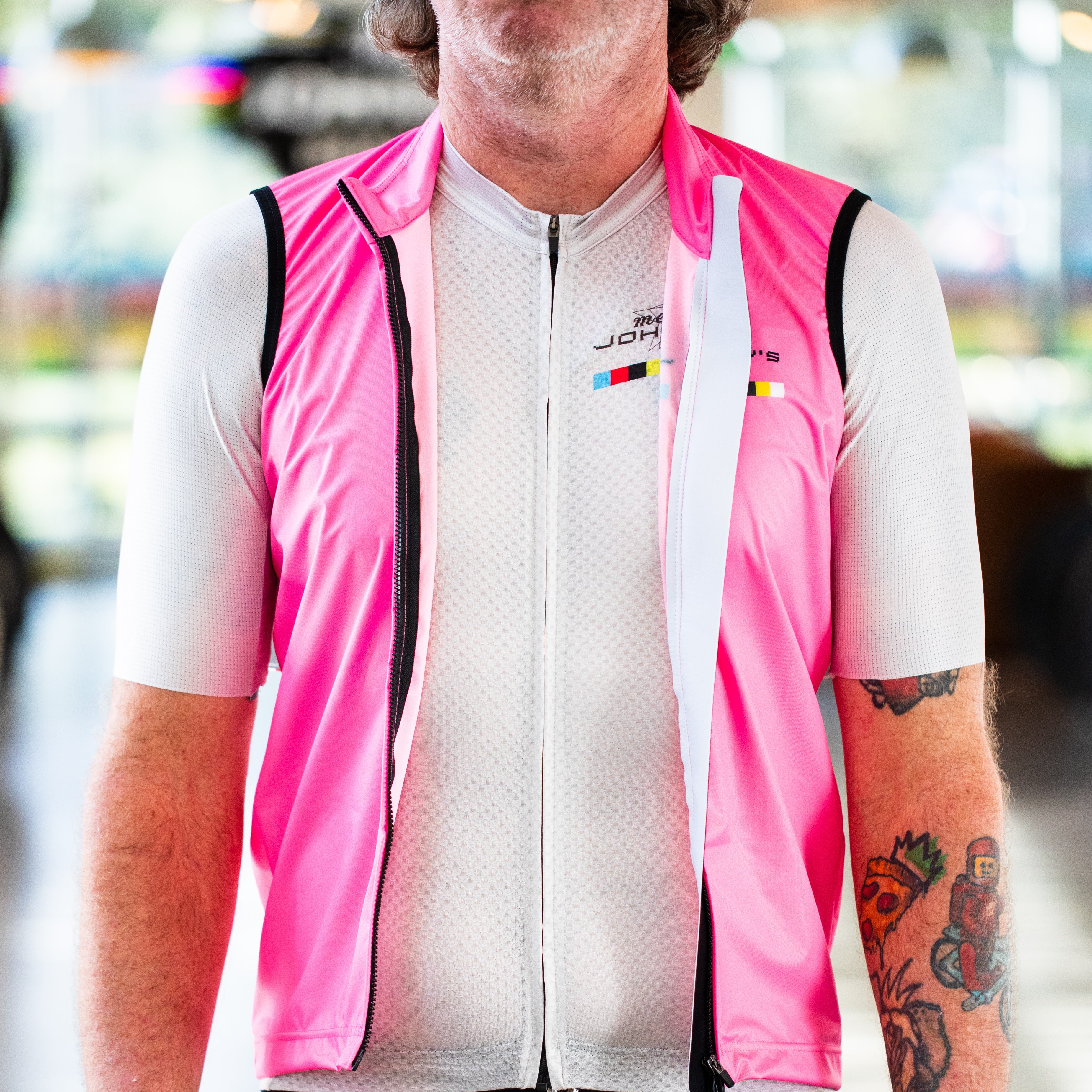 MJ's Pink Star Wind Vest