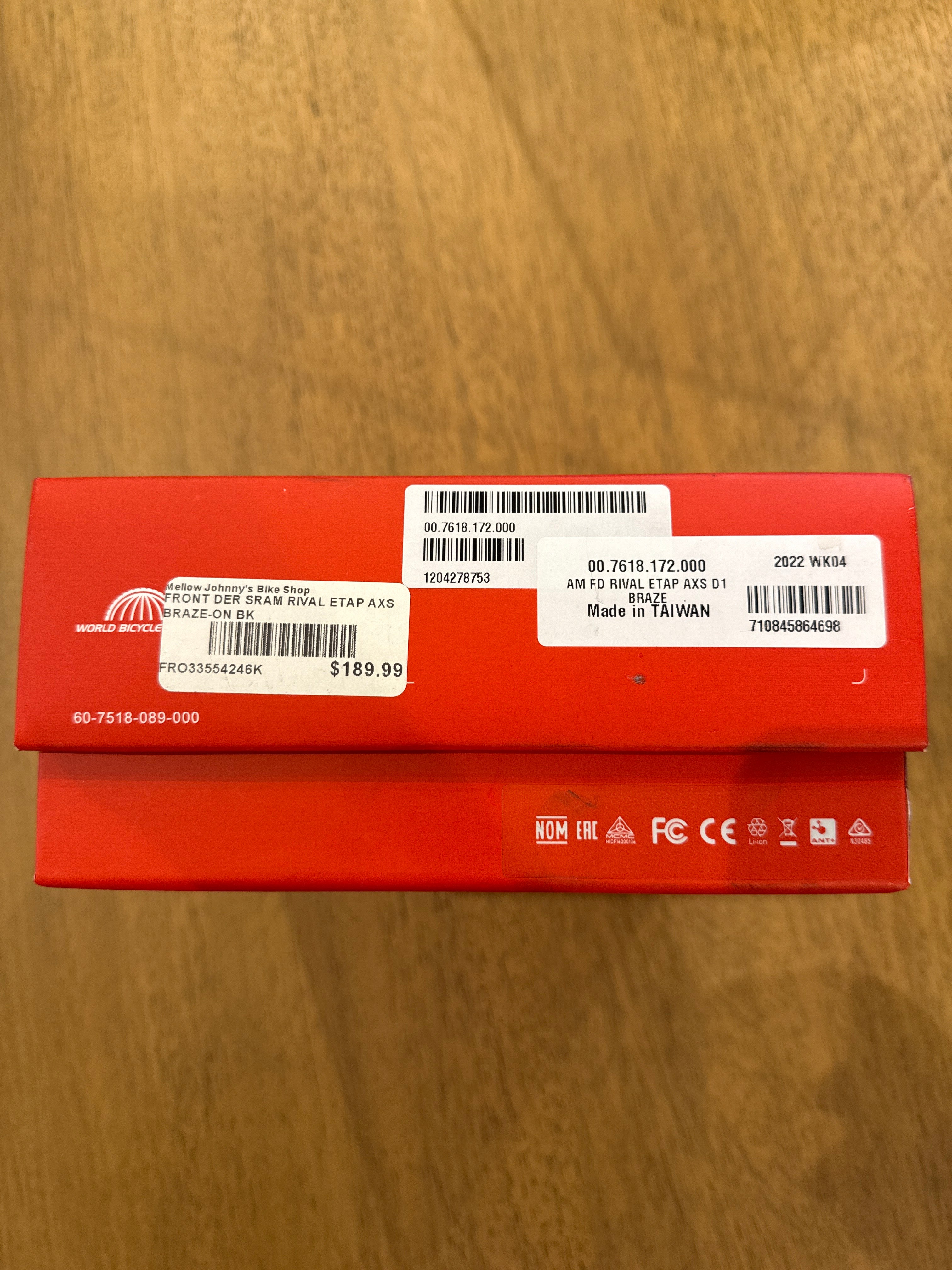 SRAM Rival eTap AXS Braze-on Front Derailleur