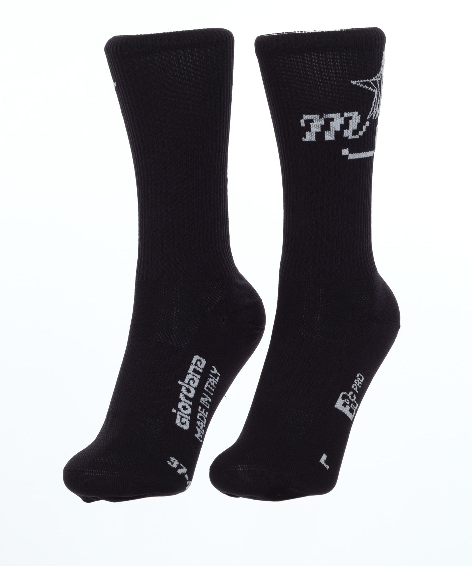 CAD Star Socks in White, Pink, and Black