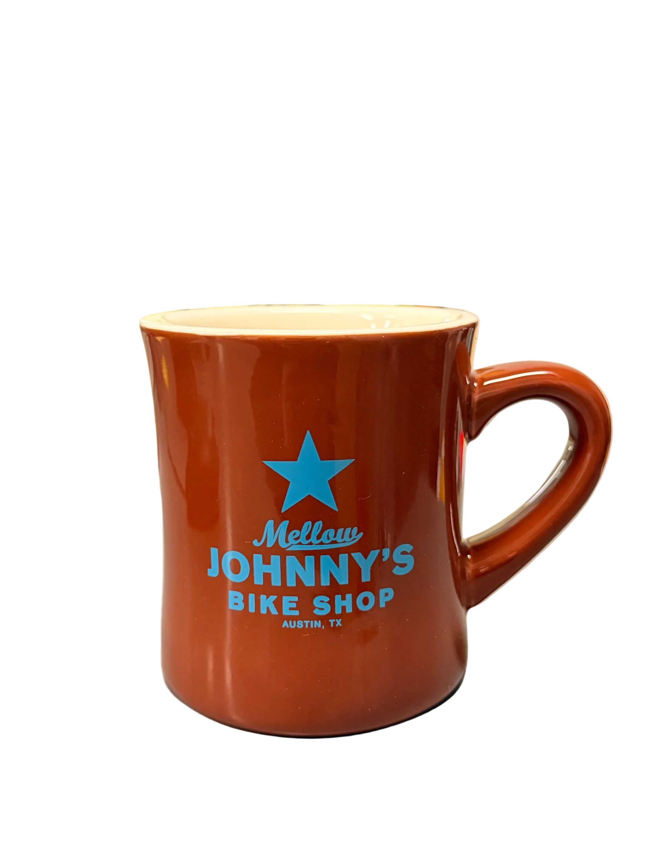 Mellow Johnny's Classic Logo Diner Mug in Brown