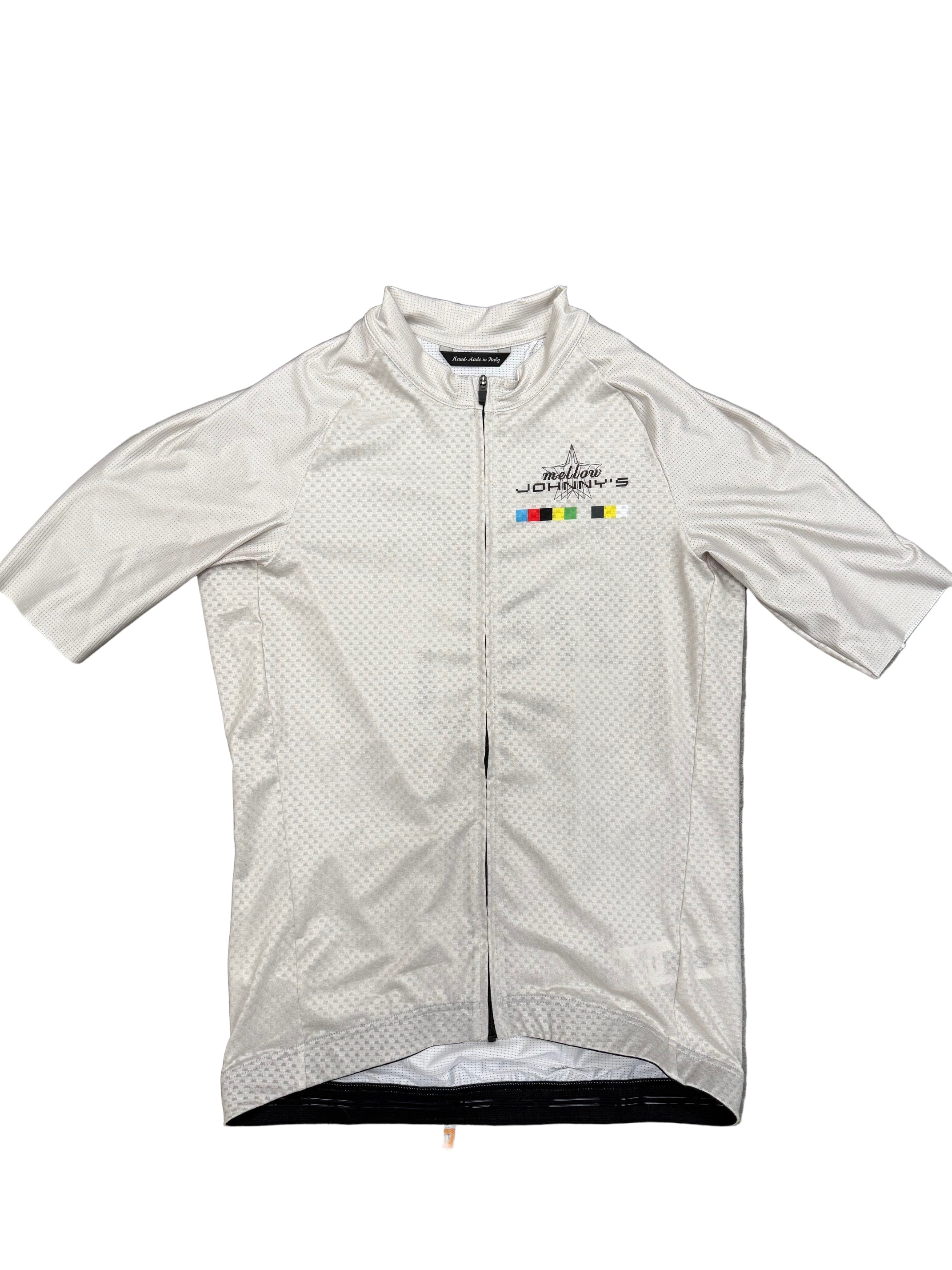 Maillot de cyclisme Giordana White Mellow Johnny's Bike Shop