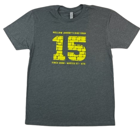 MJ s Brick 15 Year Tee Mellow Johnny s Bike Shop Online Store