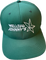 Green cap with 'Mellow Johnny's' logo on a white background