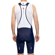 Midnight Blue Custom Patch Bib Shorts