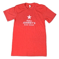 Mellow Johnny's Bike Shop Red Heather t-shirt