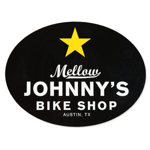 Mellow Johnny's Oval Vinyl Stickers