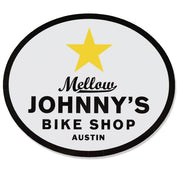 Mellow Johnny's Oval Vinyl Stickers